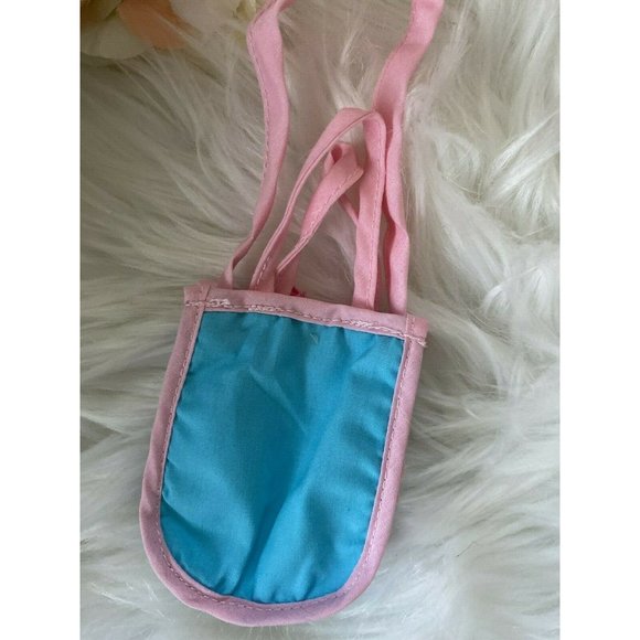 American Girl Battat OG Blue Pink Shopping Hand Bag for Dolls 16" 18" Retired - Picture 3 of 10
